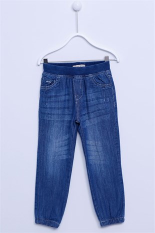 Light Denim color Jeans Elastic Waist And Legs Elastic Denim Jeans Boy Boy |PC-213228