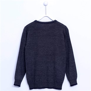 Anthracite long arm knitwear sweaters | T 310475