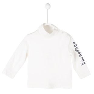 Ecru Printed Baby Boy T-Shirt |BK 114698