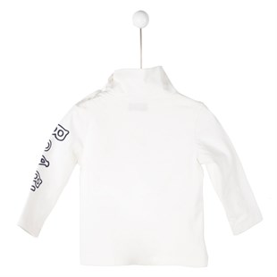 Ecru Printed Baby Boy T-Shirt |BK 114698