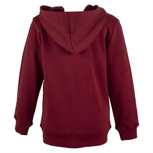 Red Color Hooded Printed Front Zipper Closure Pocket Long Sleeve Boys T-Shirt|JS 313271