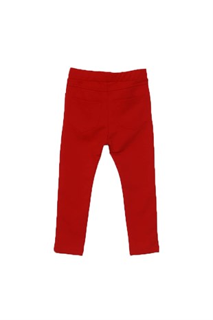 Girl child red knitted tights - PC 216710