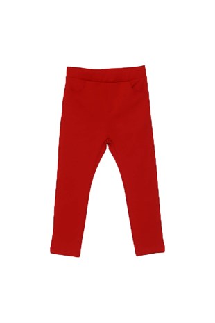 Girl child red knitted tights - PC 216710