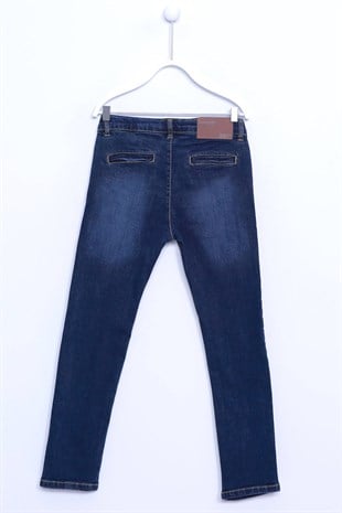 Dark Denim color Jeans Denim 4 Pocket Washed Jeans Boys |PC 310585
