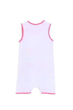 Silversunkids | طفل-بناتي White color Printed Shoulder Snap Knitted Tulum | Ct 618063