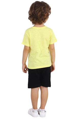 Silversunkids | Boys Boy Black color Wildhead Rubber Knitted Shorts | SC 217675