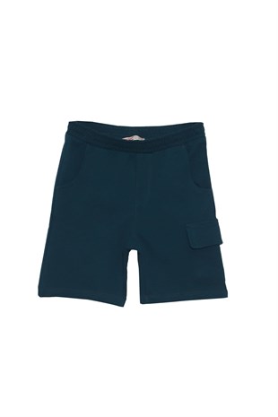 Silversunkids | Boys Kids Green color Knitted Shorts with Wildden Rubber | SC 217873
