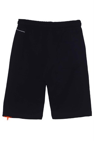 Silversunkids | Young male black colored waistline knitted shorts | SC 317822