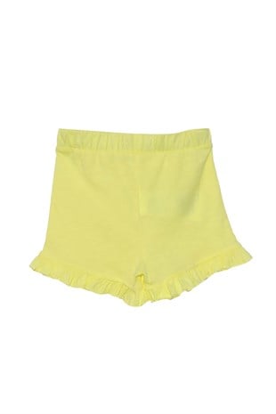 Silversunkids | طفل-بناتي Yellow color Westway Ruffling Shorts | Sc mg 08