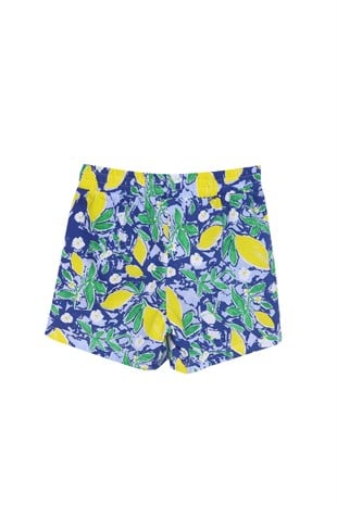 Silversunkids | Girls Children navy blue color Westway Ruffler Detailed Knitted Shorts | SC 217983