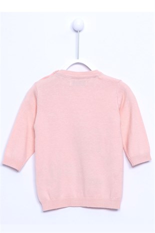 light orange Printed Long SleeveKnitwear Sweater|T 110432